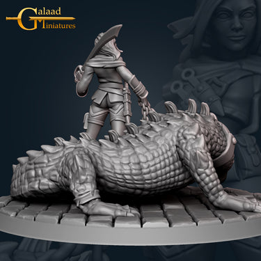 Maeva and Crocodile